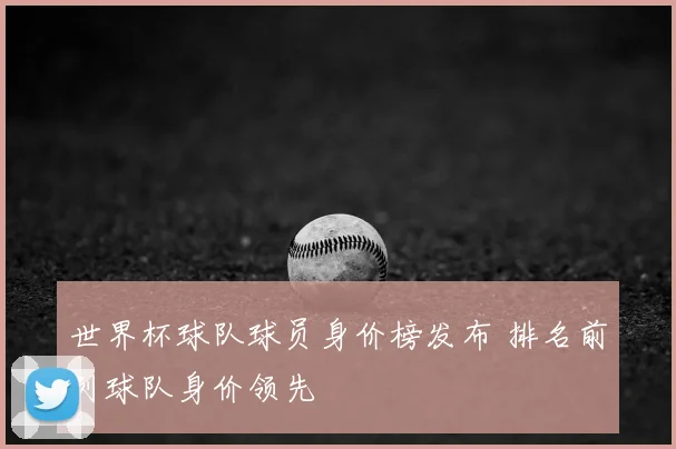 世界杯球队球员身价榜发布 排名前列球队身价领先
